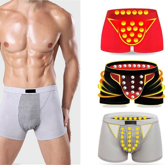 Magnetic Therapy Men Boxer Shorts Enlargement Underwear - Picture 3 of 12